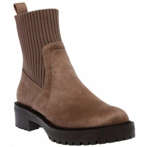 Dolce Vita Shoes - Dolce Vita Orelia Stretch Knit Boots - Size 7W
